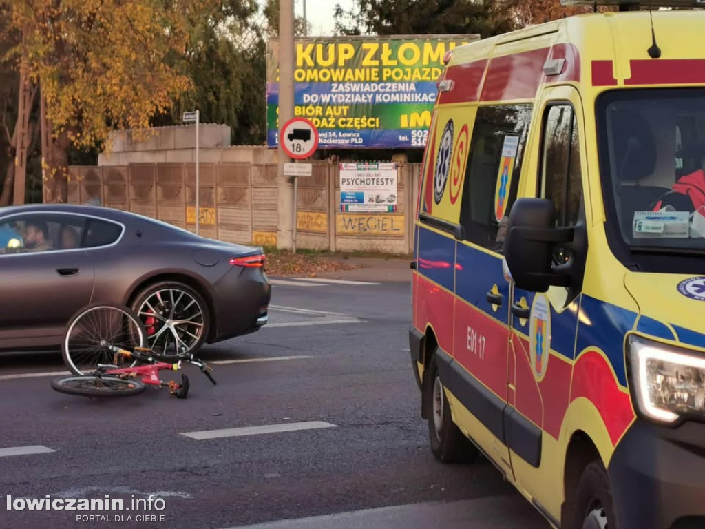 Wypadek na Poznańskiej w Łowiczu