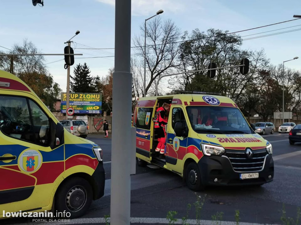 Wypadek na Poznańskiej w Łowiczu