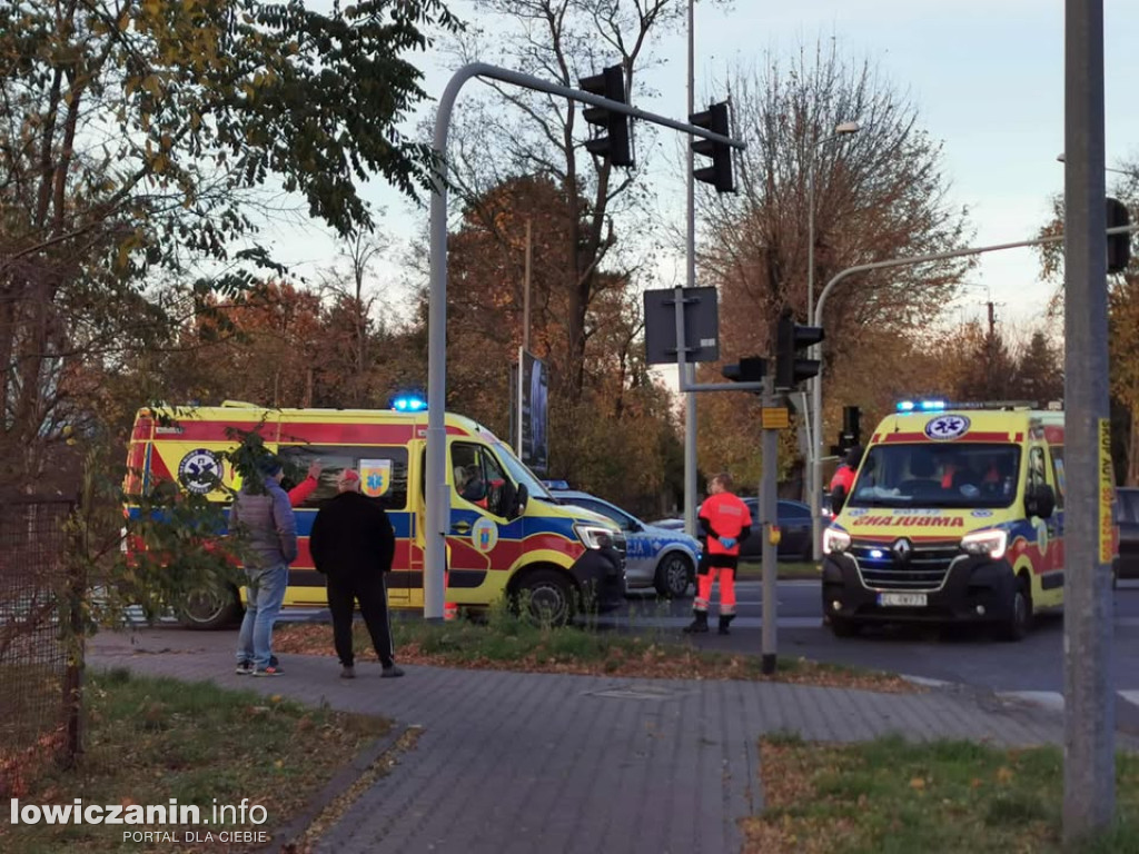 Wypadek na Poznańskiej w Łowiczu