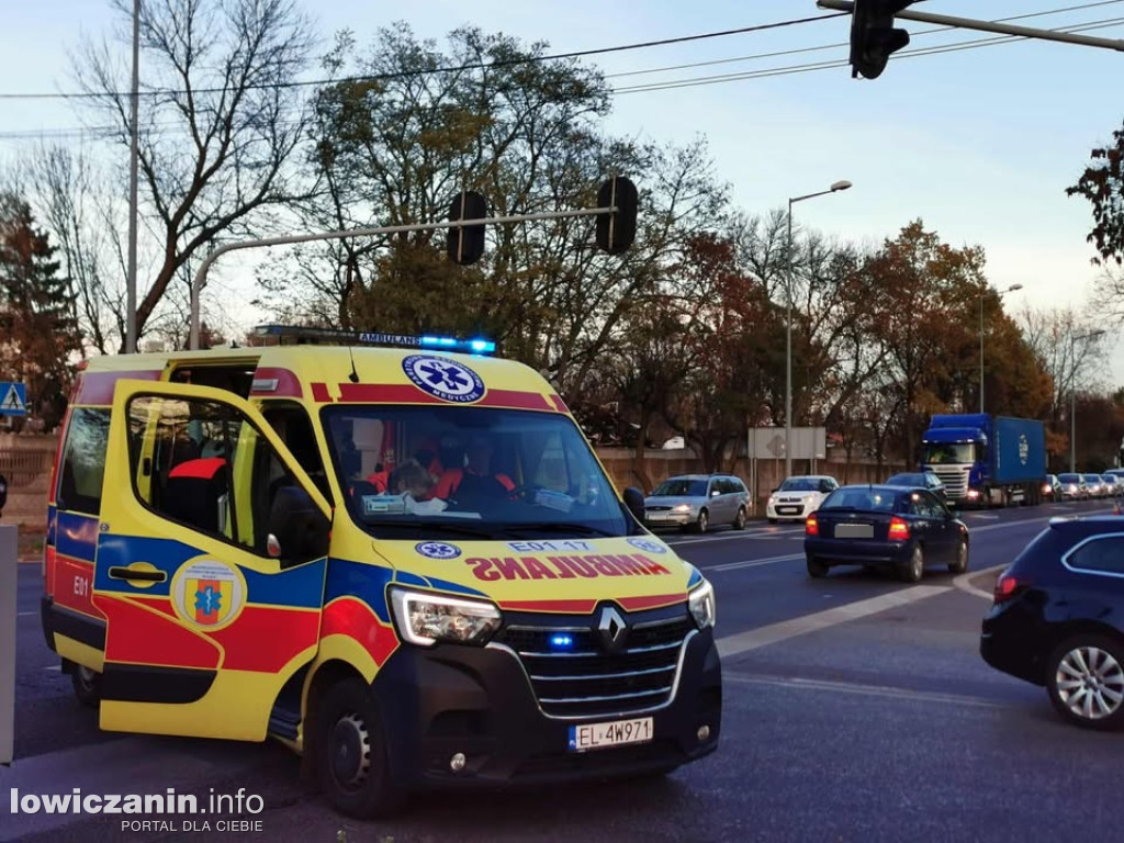 Wypadek na Poznańskiej w Łowiczu