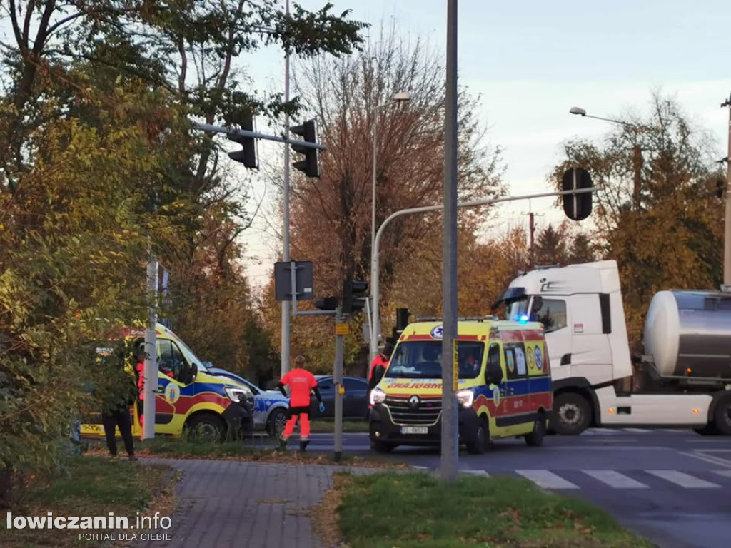 Wypadek na Poznańskiej w Łowiczu