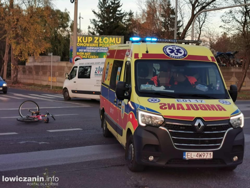 Wypadek na Poznańskiej w Łowiczu
