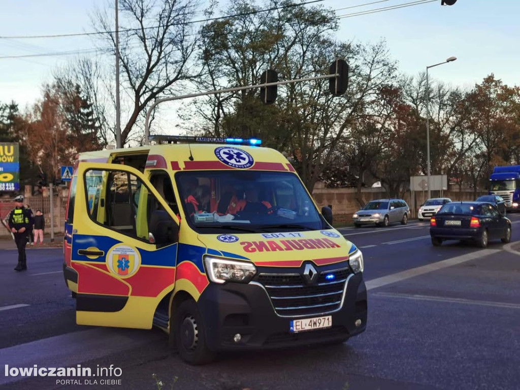 Wypadek na Poznańskiej w Łowiczu