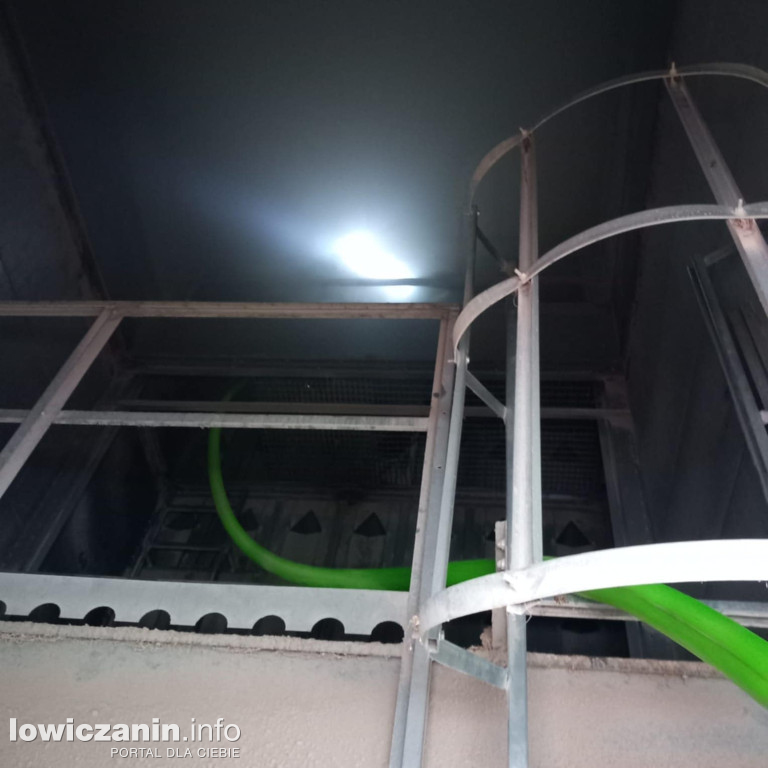 Pożar suszarni kukurydzy w Sobocie