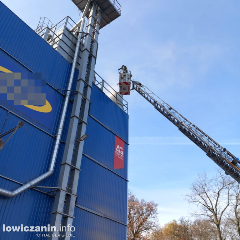 Pożar suszarni kukurydzy w Sobocie