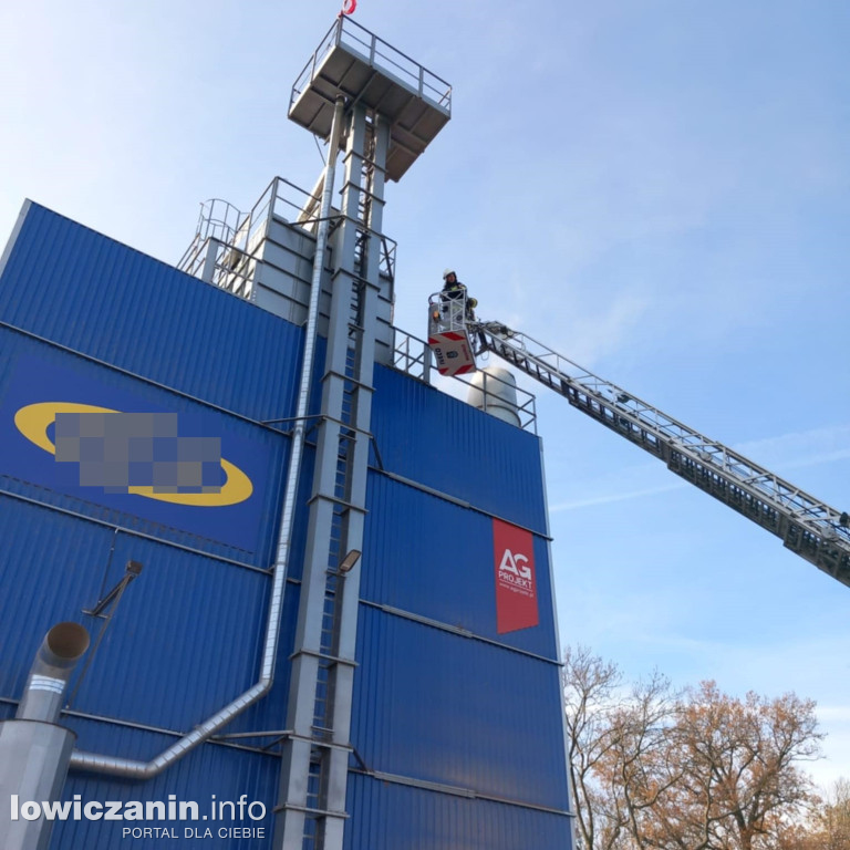 Pożar suszarni kukurydzy w Sobocie