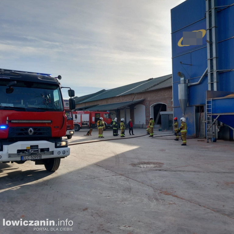 Pożar suszarni kukurydzy w Sobocie