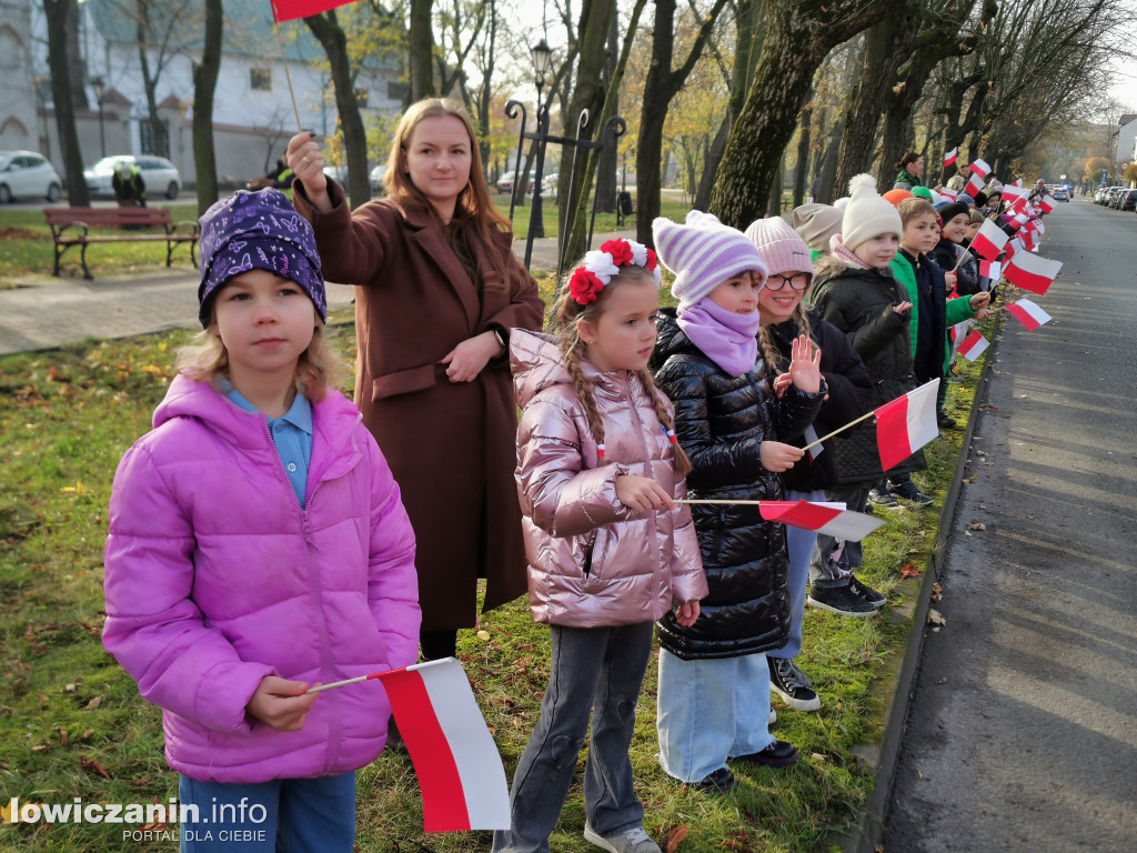 Pochód szkoły pijarskiej w Łowiczu