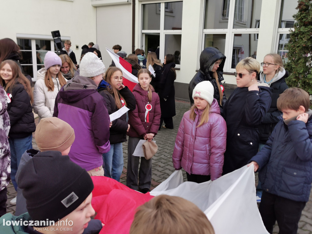 Pochód szkoły pijarskiej w Łowiczu