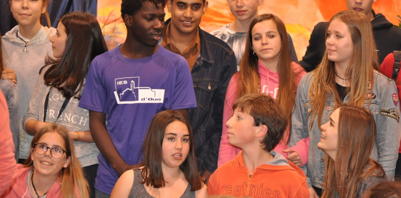 Uczniowie biorący udział w programie