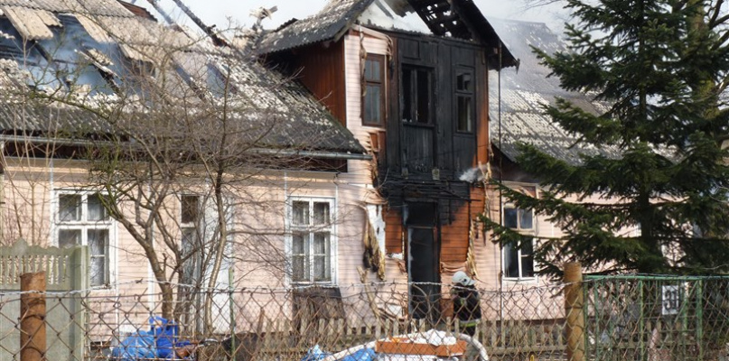 Pożar na Zabrzeźniańskiej. Fot. Elżbieta Woldan-Romanowicz