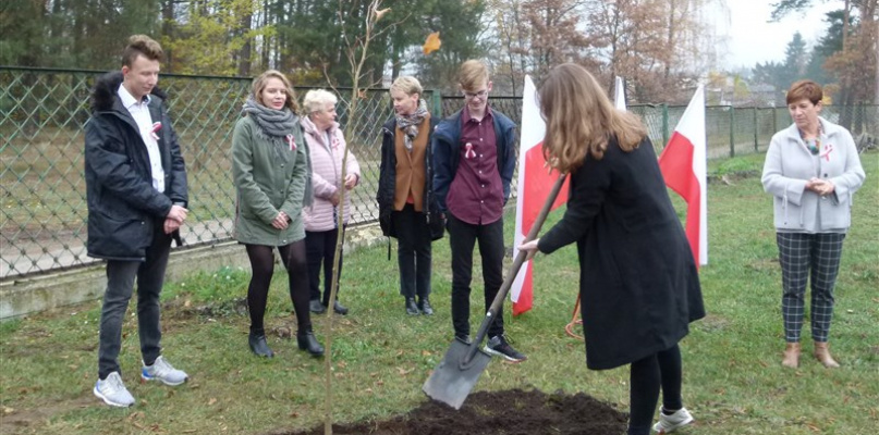 Sadzenie drzewa wolności. Fot. EWR