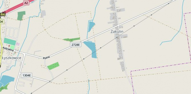 Do wypadku doszło w okolicach Zakulina. ? autorzy OpenStreetMap