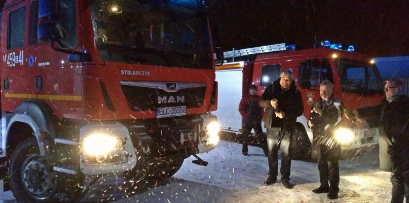 Powitanie nowego samochodu OSP Łowicz