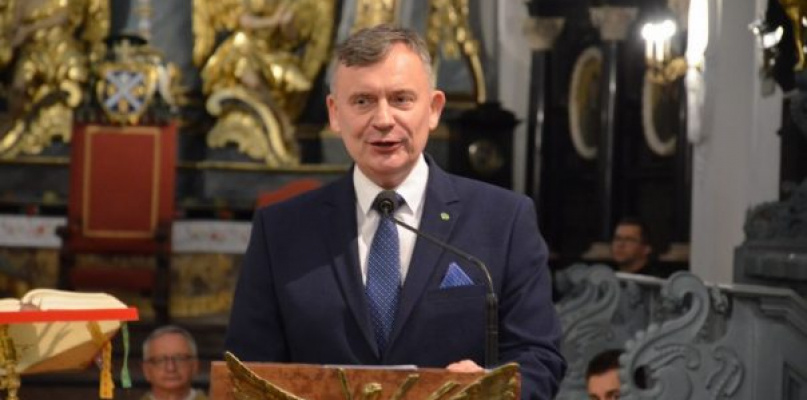 fot. Paweł Bejda podczas Święta Ludowego w katedrze w Łowiczu. fot. Archiwum NŁ