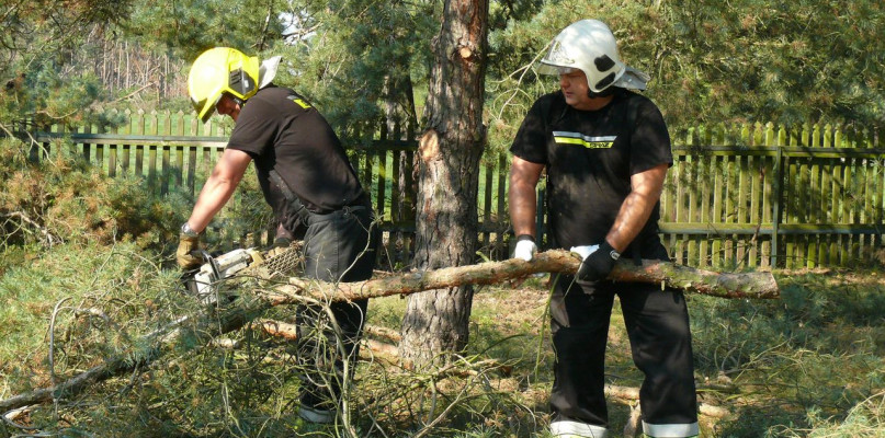 Strażacy w skansenie.