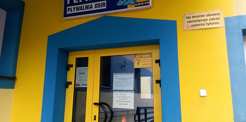 Pływalnia OSiR przy ul. Kaliskiej w Łowiczu. 