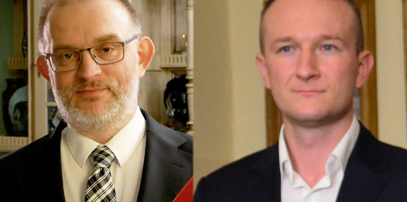 Starosta Marcin Kosiorek i wicestarosta Piotr Malczyk