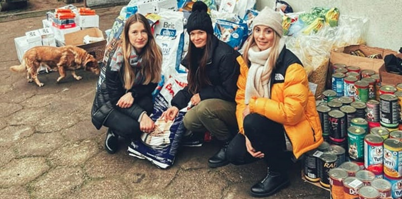 Natalia Dzik, Adrianna Pikulska i Patrycja Sosnowska podczas finału akcji w 2020 r.