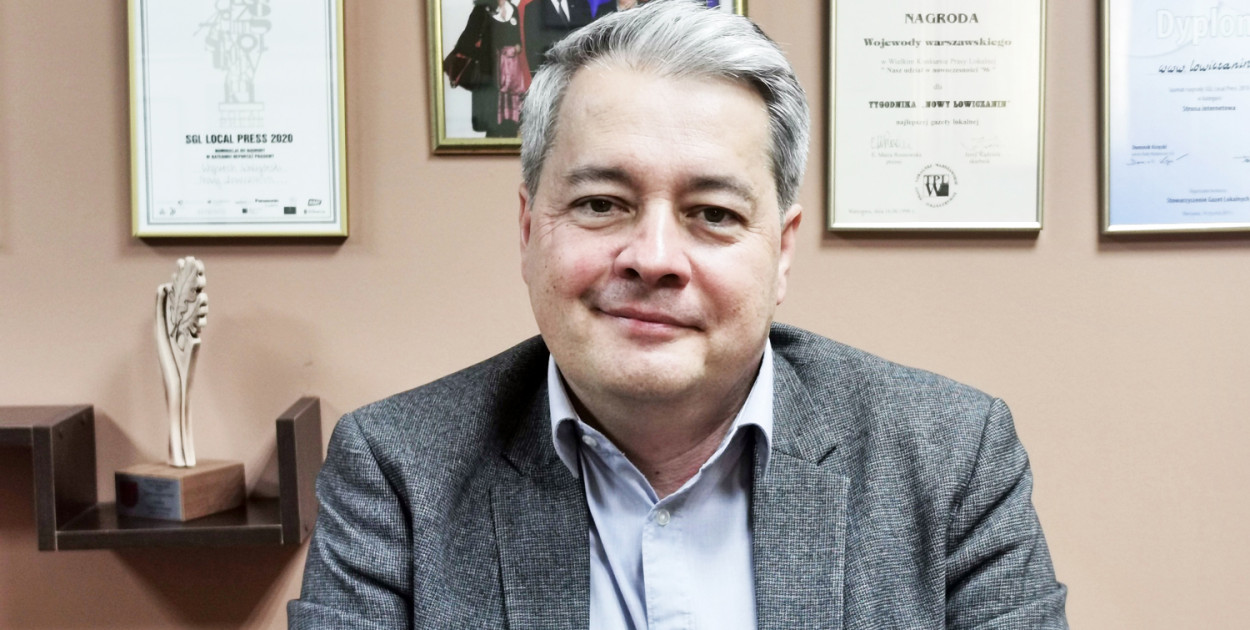 Jacek Wiśniewski podczas rozmowy w redakcji NŁ. fot. Wojciech Waligórski