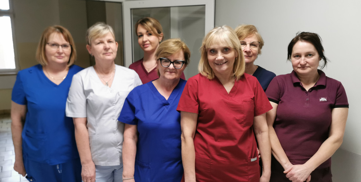 Pielęgniarki pracujące na Oddziale Chirurgicznym łowickiego szpitala. 