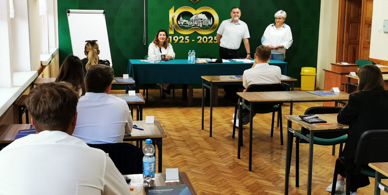 Poprawkowy egzamin maturalny na Blichu w Łowiczu. fot. tb/NŁ