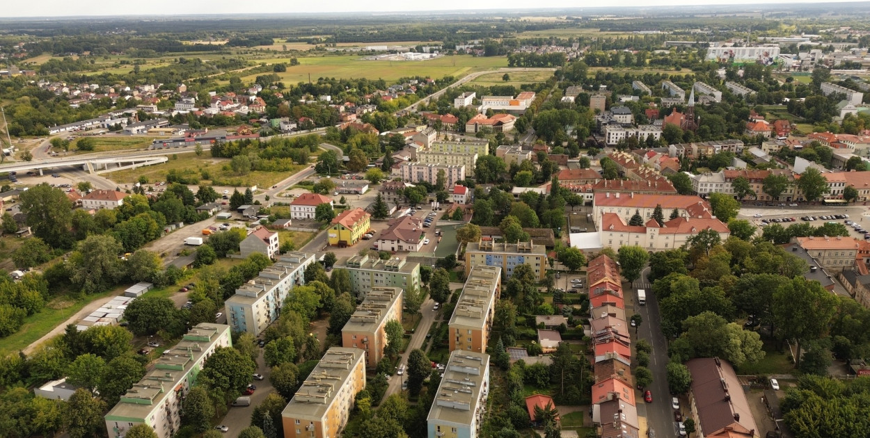 Łwicz z lotu ptaka, fot. Daniel Pastenaci 