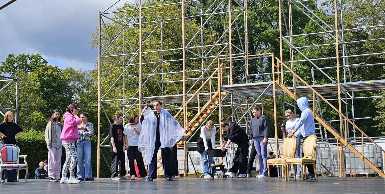 W Nieborowie trwają próby do opery Straszny Dwór . fot. Muzeum w Nieborowie i Arkadii 