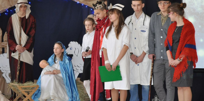 Jasełka w szkole w Kocierzewie