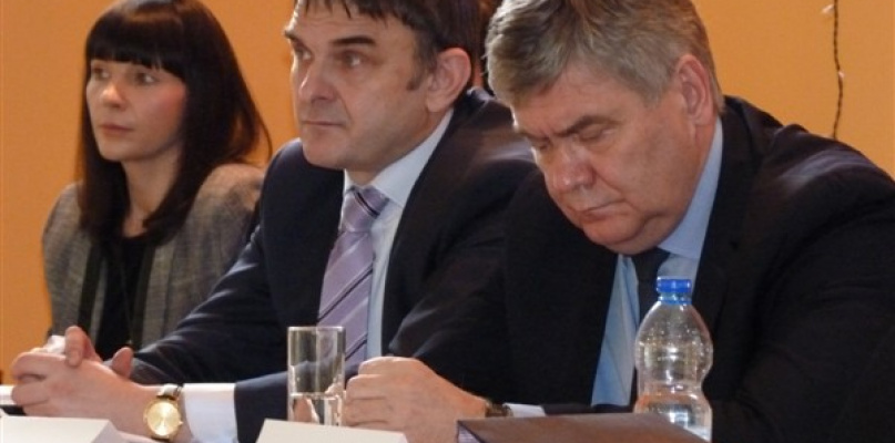 W konferencji wzięli udział m.in. marszałek Witold Stępień oraz prezes ŁKA Andrzej Wasilewski. Lilianna Jóźwiak-Staszewska