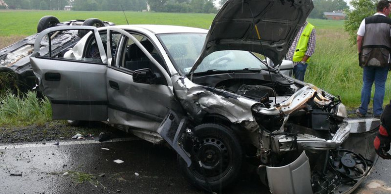 Wypadek na Drodze Krajowej nr 70 pod Zielkowicami.