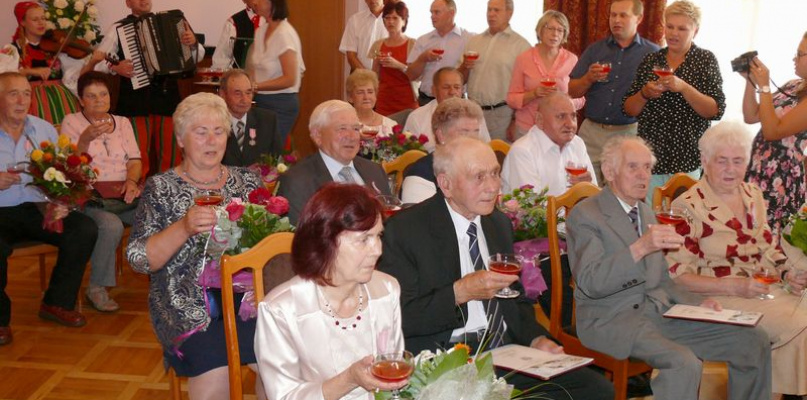 Jubileusz par małżeńskich w USC Nieborów.
