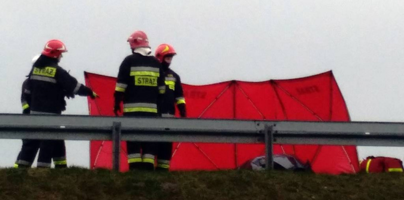 Wypadek na A2 w okolicach Bobiecka