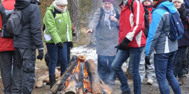 Podczas rajdu szlakiem Powstania Styczniowego w 2018 r.