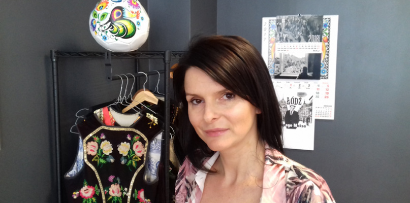 Marta Wróbel, twórczyni i właścicielka sieci sklepów Folkstar, w swoim biurze w Łowiczu.Fot. Wojciech Waligórski