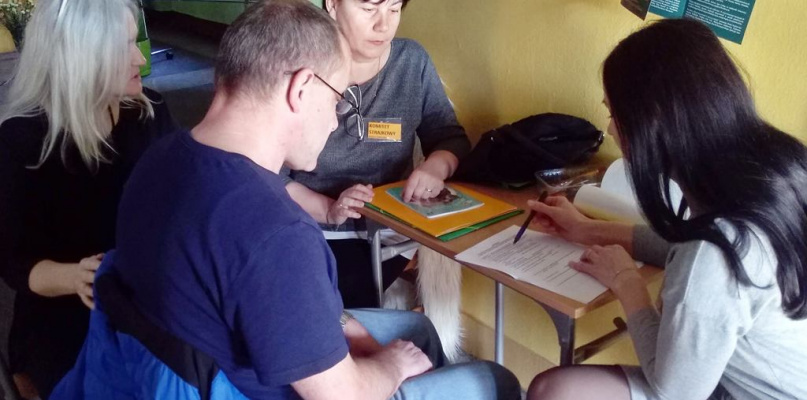 Komitet strajkowy w szkole na Korabce w Łowiczu