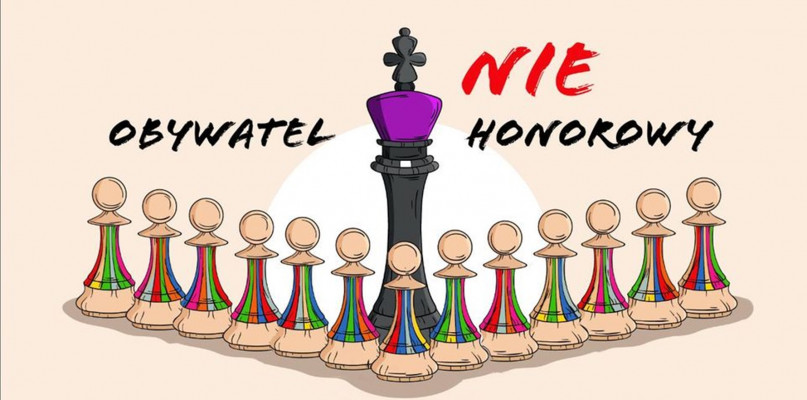 Grafika akcji "Obywatel NieHonorowy"
