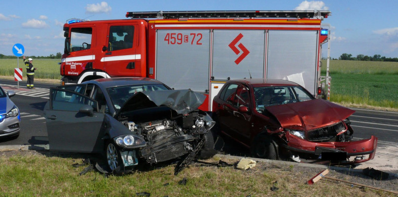 Wypadek w Bielawach fot. tb/NL