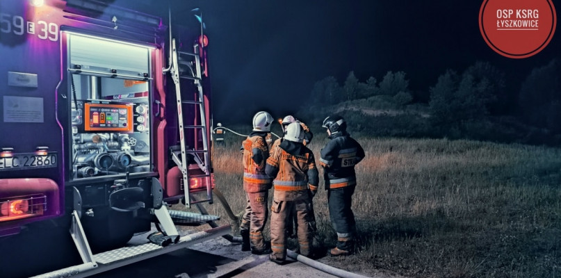 Interwencja straży z dnia 14 czerwca. fot. OSP KSRG Łyszkowice