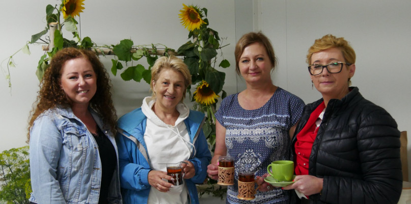 Od lewej: Martyna Tarczyńska, Anna Wojciechowska, Gabriela Molka, Barbara Golus/  archiwum KGW Aleksandrowianki