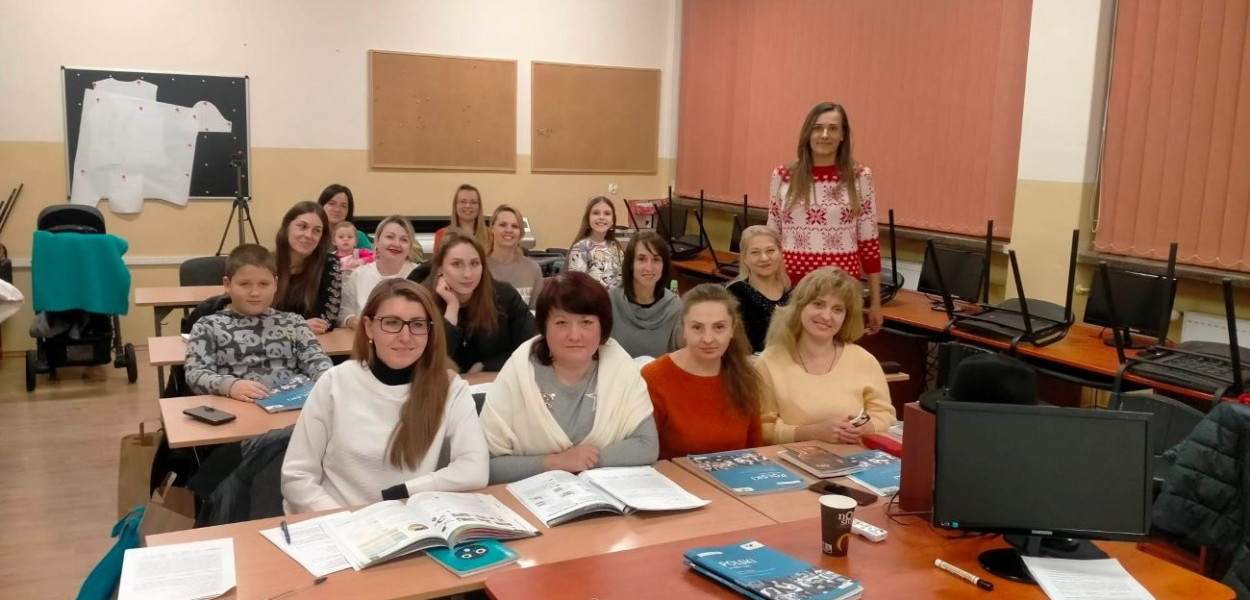 Lekcja polskiego prowadzona przez Svitlanę Kowalczuk