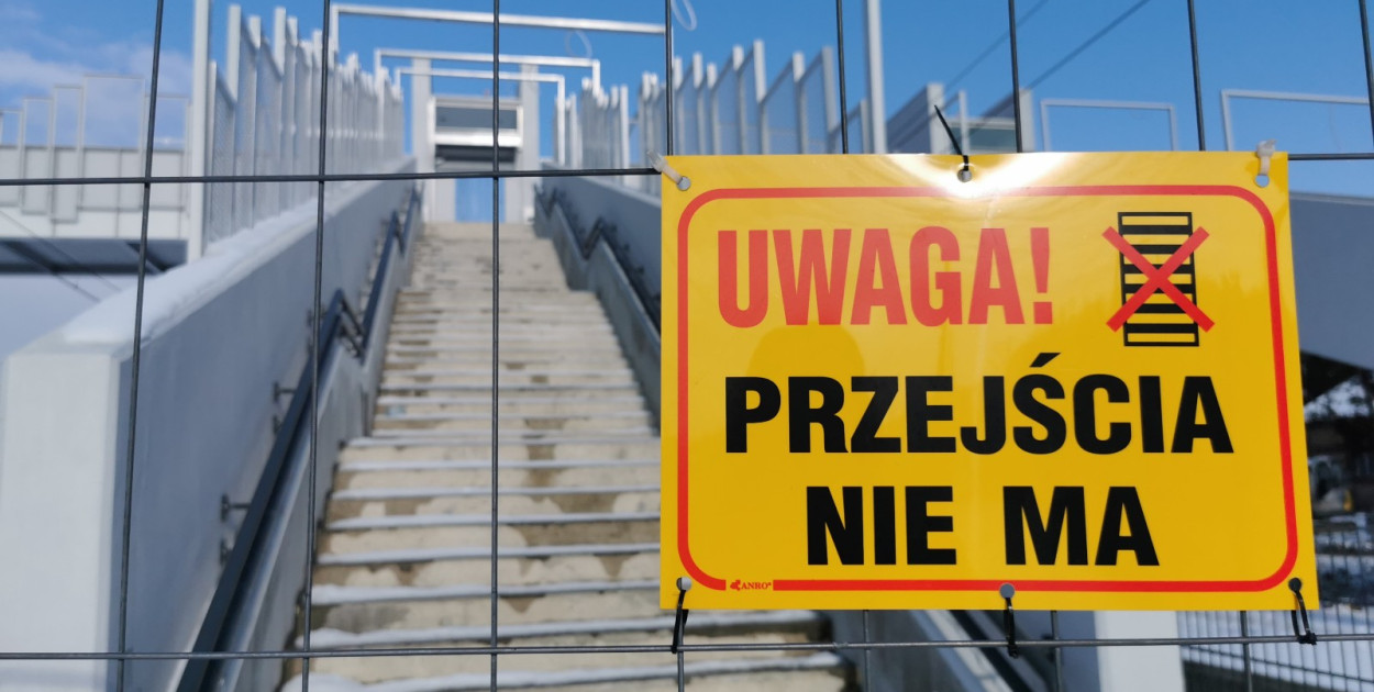 Zdjęcie zastępcze - kładka w Głownie sfotografowana w lutym tego roku. tb/NL