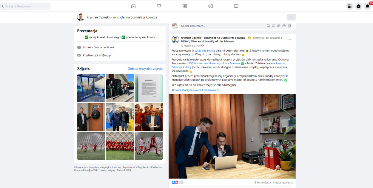 Studiami na Collegium Humanum kandydat sam się chwalił jeszcze na kilka dni przed wybuchem korupcyjnej afery.