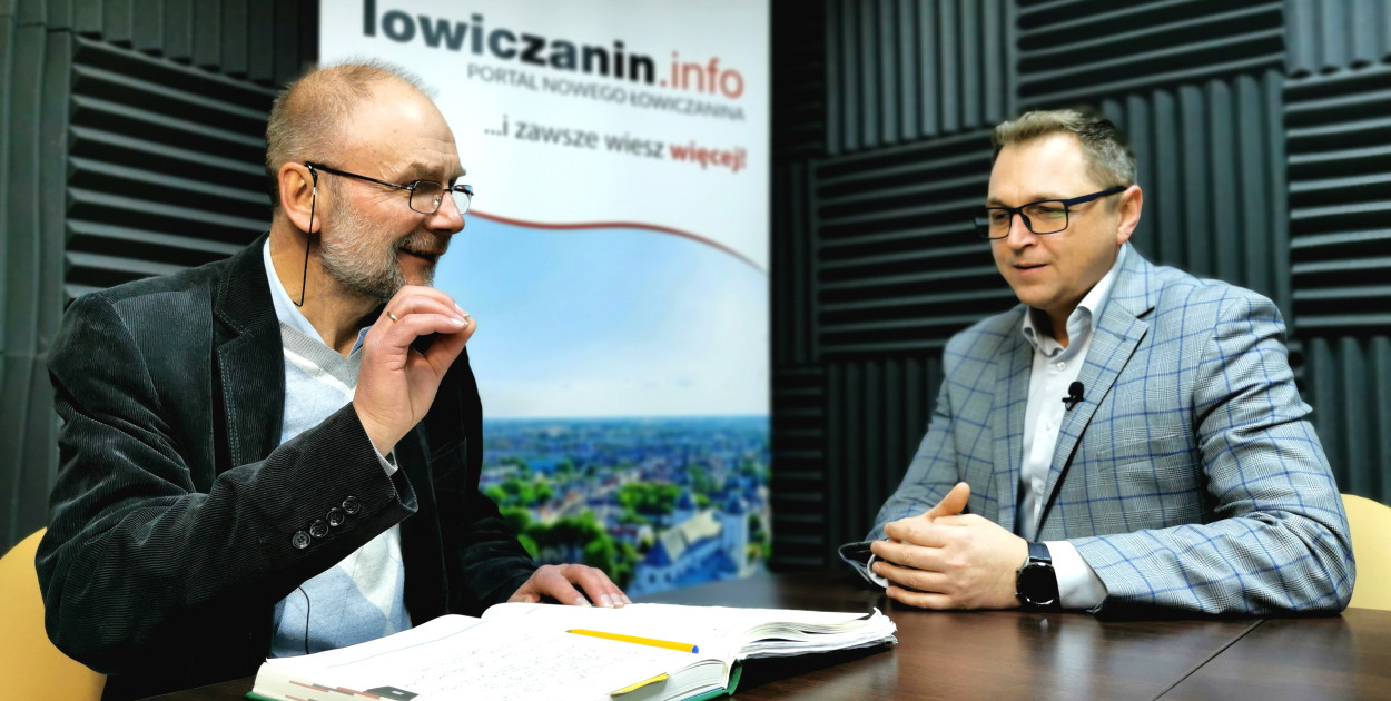 Mariusz Siewiera w redakcji Nowego Łowiczanina