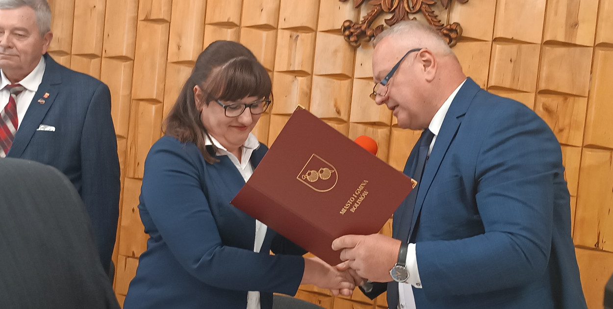 Ślubowanie nowej Burmistrz Bolimowa