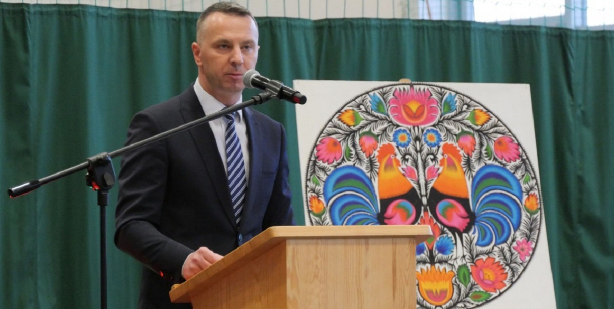 Wójt gminy Zduny Krzysztof Skowroński. 