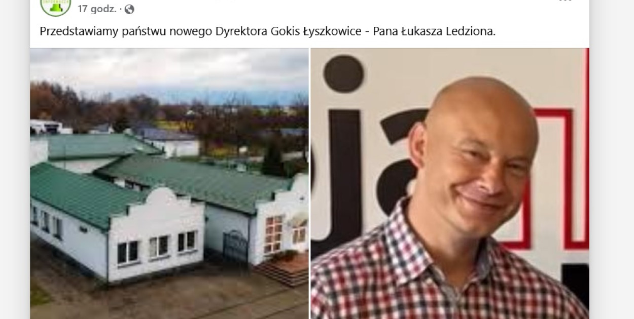 zrzut ekranu / Informacje z terenu Gminy Łyszkowice 