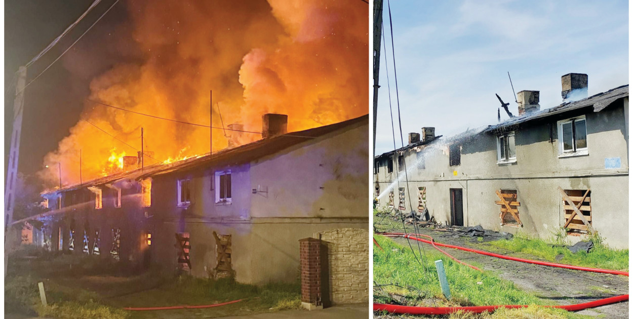 10 godzin walki z pożarem w Dobrzelinie. Wciąż jest niebezpieczeństwo