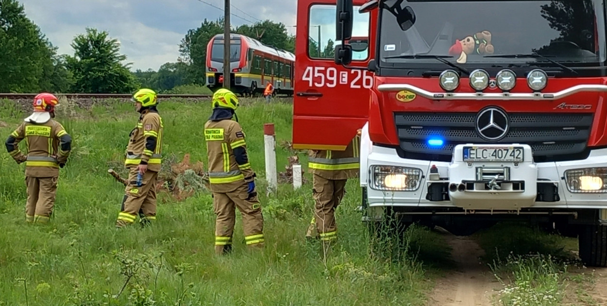 Miejsce tragicznego wypadku w sąsiedztwie Krępy