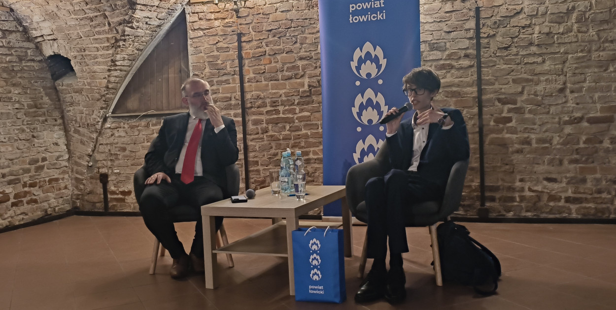 Starosta Łowicki Marcin Kosiorek i Oskar Szafarowicz